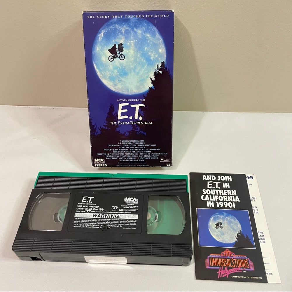 Vintage Rare E.T. The Extra-Terrestrial VHS